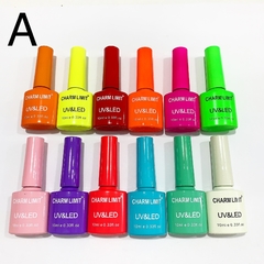 Caja*12 Esmaltes Semipermanentes Gel Color Uv Led charm limit