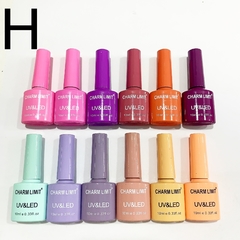 Caja*12 Esmaltes Semipermanentes Gel Color Uv Led charm limit