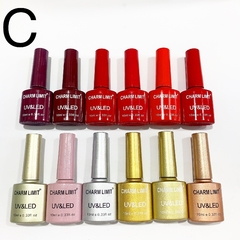 Caja*12 Esmaltes Semipermanentes Gel Color Uv Led charm limit - comprar online