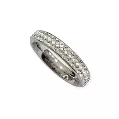 Anillo con Strass acero quirúrgico caja x36 pcs