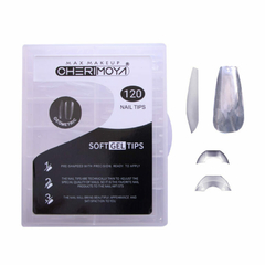 Tips para Soft gel Geometrica Cristal 120pcs CHERIMOYA