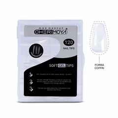 Tips para Soft gel Coffin Cristal 120pcs(BH001181)