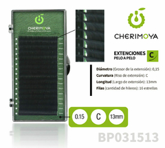 Extensión de pestañas pelo por pelo 0.15C-13MM Cherimoya