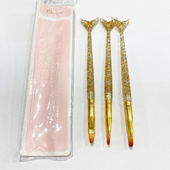 Pincel para gel pack x 3un. Eloise dorado