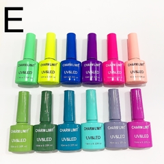 Caja*12 Esmaltes Semipermanentes Gel Color Uv Led charm limit - Bella 