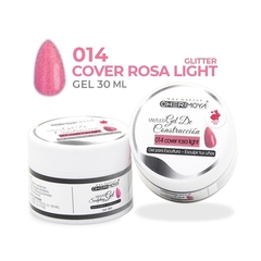 Gel de Construcción 30ml #014 Cover Rosa Light glitter Uv/Led Cherimoya