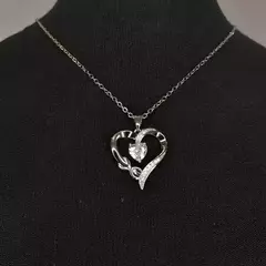 collar con dije corazosn con strass en internet