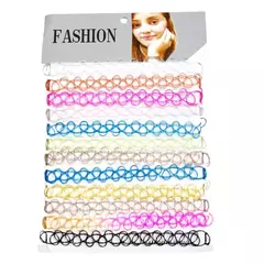 Choker elastica tatto colores paquete en internet