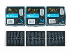 Tips Soft Gel Ballerina x100 Azul Mely LH-Z107