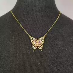 cadena con colgante mariposa con strass en internet