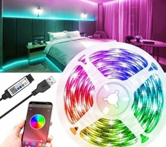 luz led tira usb de 3mts multicolores