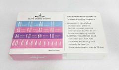 Tips Para Press On Nails Paris Night Set Regular Almendra - comprar online