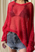 Sweater calado lurex largo - MADISON NY