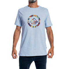 REMERA REEF SUN TEE CELESTE