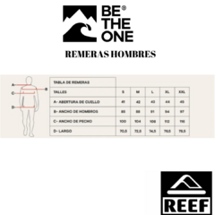REMERA REEF CLASSIC BLOCK CELESTE/VERDE en internet