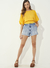 Short Jeans Bruna Stretch com Dobra na internet