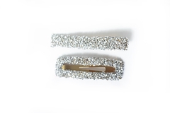 Bico de Pato e Hair Clips Strass (Par)