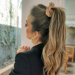 Scrunchie Couro Eco