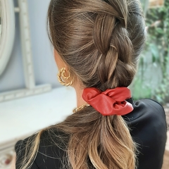 Scrunchie Couro Eco