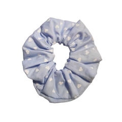 Scrunchie Xuxinha Tecido Coração - Utilité Acessórios