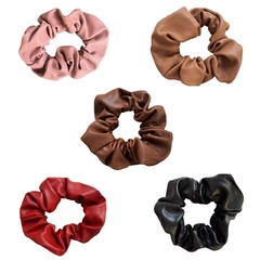 Scrunchie Xuxinha Couro Eco Helô