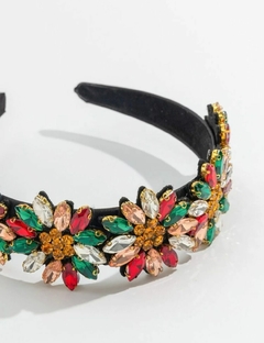 Tiara Luxo Flores com Strass - comprar online