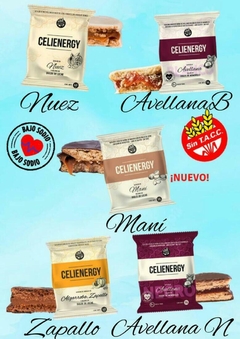 Afajores Sin Tacc- CELIENERGY 903-12 [12u] Sabor Mani- relleno con dulce de leche - Healthy Snack- Snackea saludable