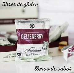 Afajores Sin Tacc- CELIENERGY 905-12 [12u] Sabor Avellanas- Cobertura chocolate blanco