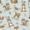 Tricoline Estampado - Bichinhos da Floresta Fat Quarter