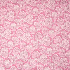 Tricoline Estampado Caveiras Mexicanas Rosa lubitecidos lubi tecidos 100% algodão fabricart patchwork costura criativa