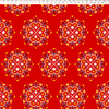 tricoline estampado mandala vermelho lubi tecidos fernando maluhy lubitecidos 100% algodão patchwork costura criativa