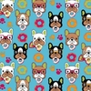 Tricoline Estampado - Dogs Donuts Fat Quarter