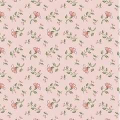 Tricoline Estampado Mini Floral Campestre rosa feminino fuxicos e fricotes lubitecidos lubi tecidos 100% algodão patchwork costura criativa 