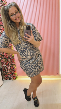 Vestido animal print - comprar online