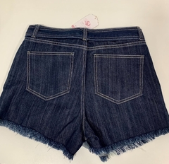 Shorts saia jeans com cinto - comprar online