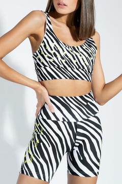 TOP NEON ZEBRA