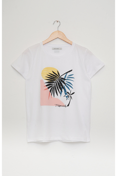 REMERA TROPICAL WHITE - comprar online