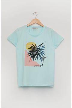 REMERA TROPICAL CIELO