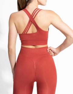 FLEX RED SEAMLESS TOP - comprar online