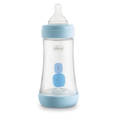 Mamadera Perfect 5 240ml 2m+ Flujo Medio Chicco CELESTE