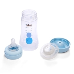 Mamadera Perfect 5 240ml 2m+ Flujo Medio Chicco CELESTE - comprar online