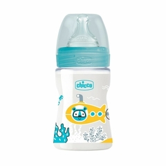 Mamadera Chicco Wellbeing 150ml 0m+ CELESTE