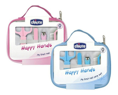 Set De Higiene Chicco Para Bebé Lima Alicate Tijera Cepillo Rosa - tienda online