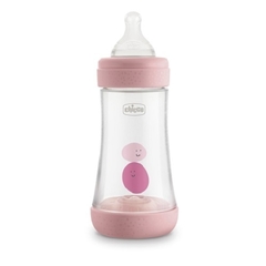 Mamadera Perfect 5 240ml 2m+ Flujo Medio Chicco ROSA