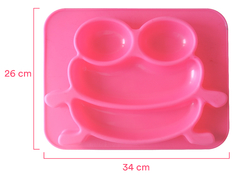 Plato de silicona Yummy Rosa - comprar online