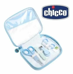 Set De Higiene Chicco Para Bebé Lima Alicate Tijera Cepillo Celeste - comprar online