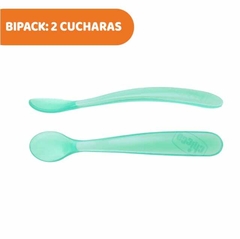Chicco cucharas x 2 de silicona largas Rosas - comprar online