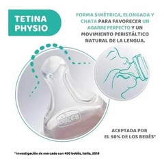 Mamadera Perfect 5 150ml 0m+ Flujo Lento Chicco Celeste en internet