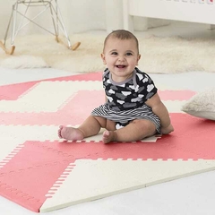 Piso de Goma Eva Triangular 32x32 40 piezas Rosa
