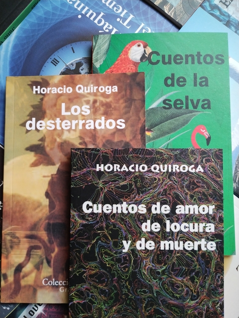 Colección tres libros de Horacio Quiroga